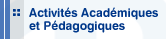 Activits Acadmiques et Pdagogiques